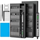 70-in-1 Cordless Electric Screwdriver Set with 64 S2 Steel Bits&colon; 3&period;7V USB-C Rechargeable&comma; 5 Torque Settings & 4 LED Lights&comma; Mini Repair Kit for PC&comma; RC Electronics&comma; Phones&comma; Laptops&comma; Glasses&comma; Clocks