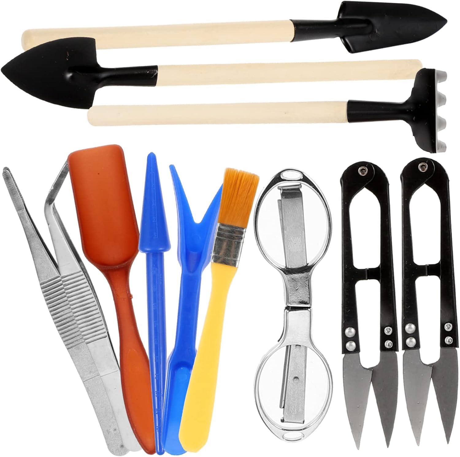 Happyyami 1set Ergonomic Gardening Tools Compact Metal Planting Kit for Care Weeding and Cultivation Lightweight and Gardening Gadgets