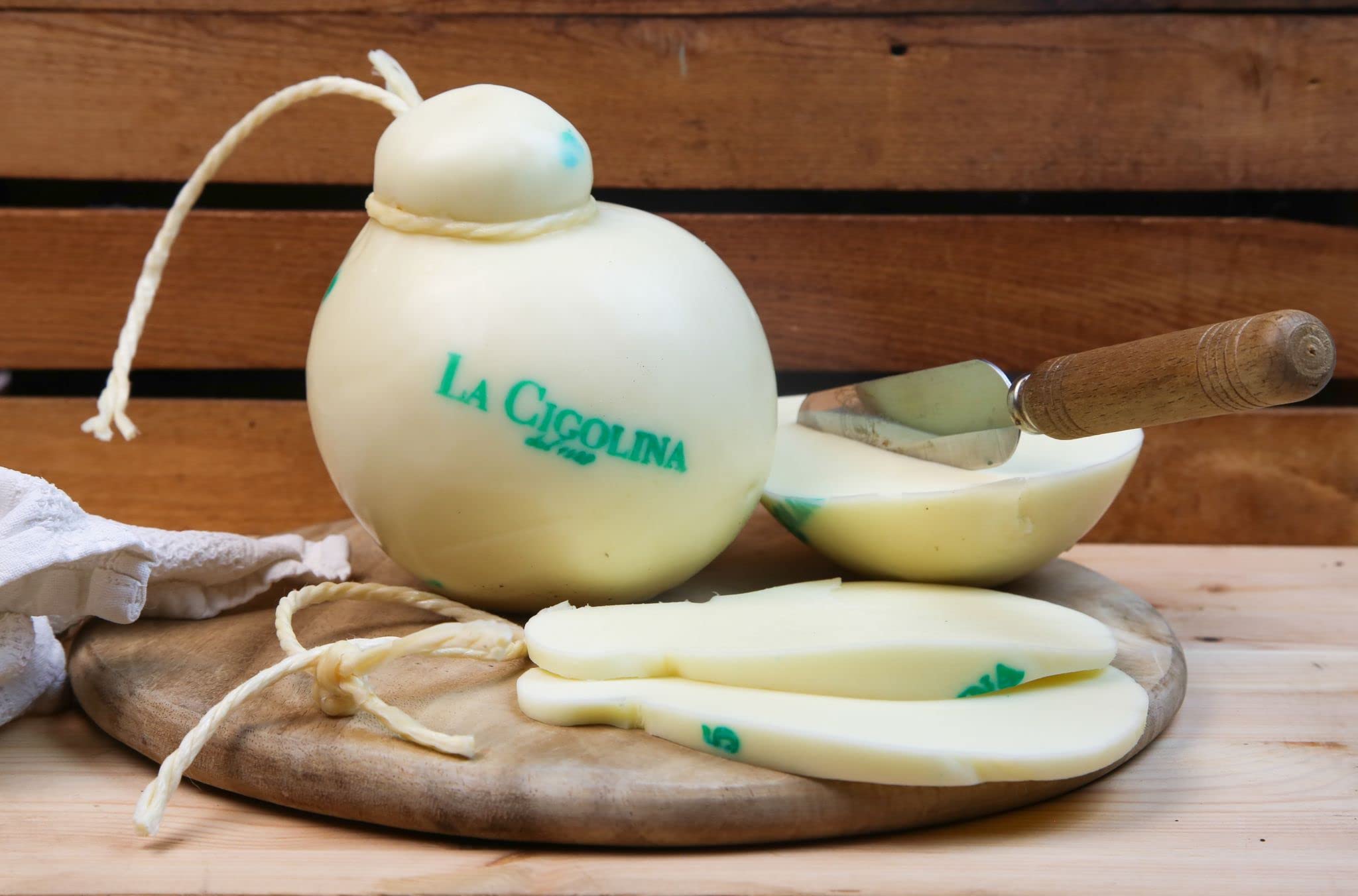 La Cigolina-Provolone Dolce Beta Caseina A2A2 800g e Grana Padano 1kg Riserva 24 mesi. Formaggi senza lattosio