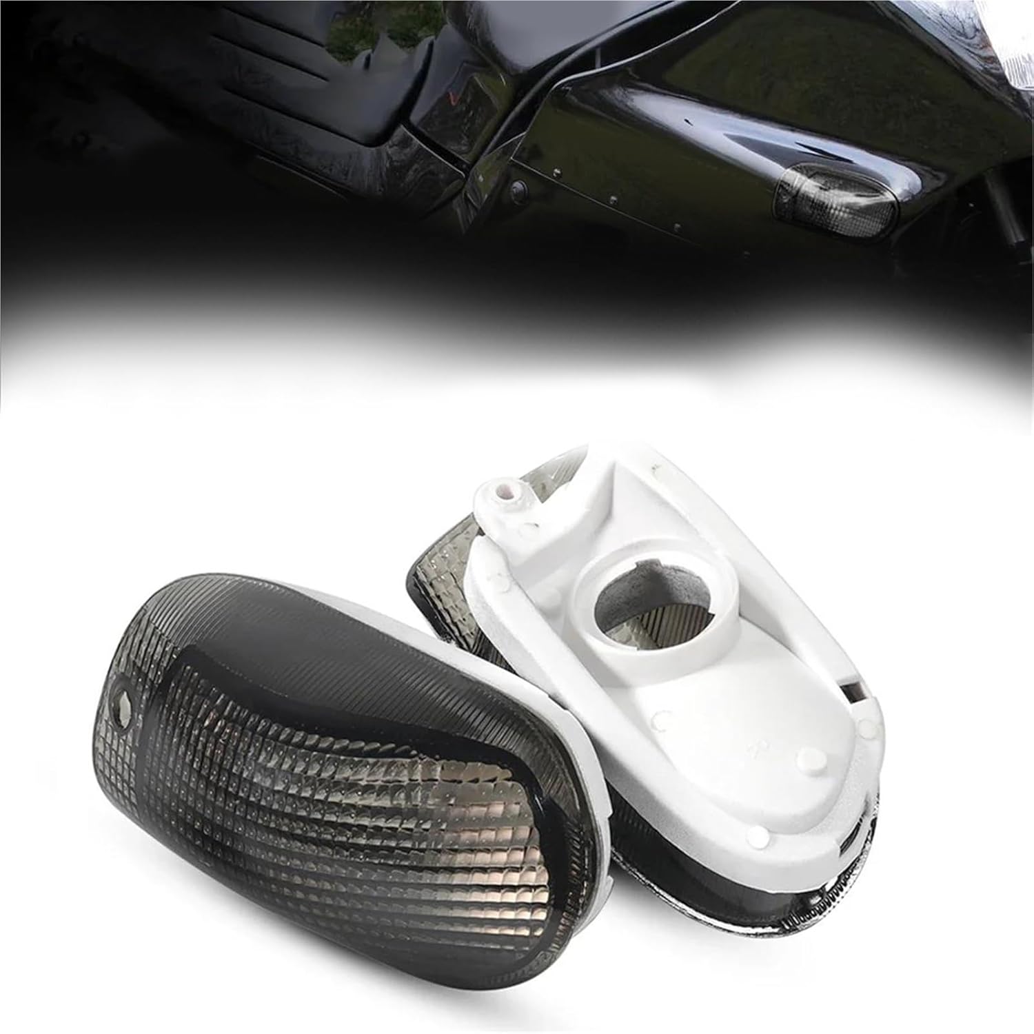 フロントターンシグナルランプレンズオートバイインジケーターライト