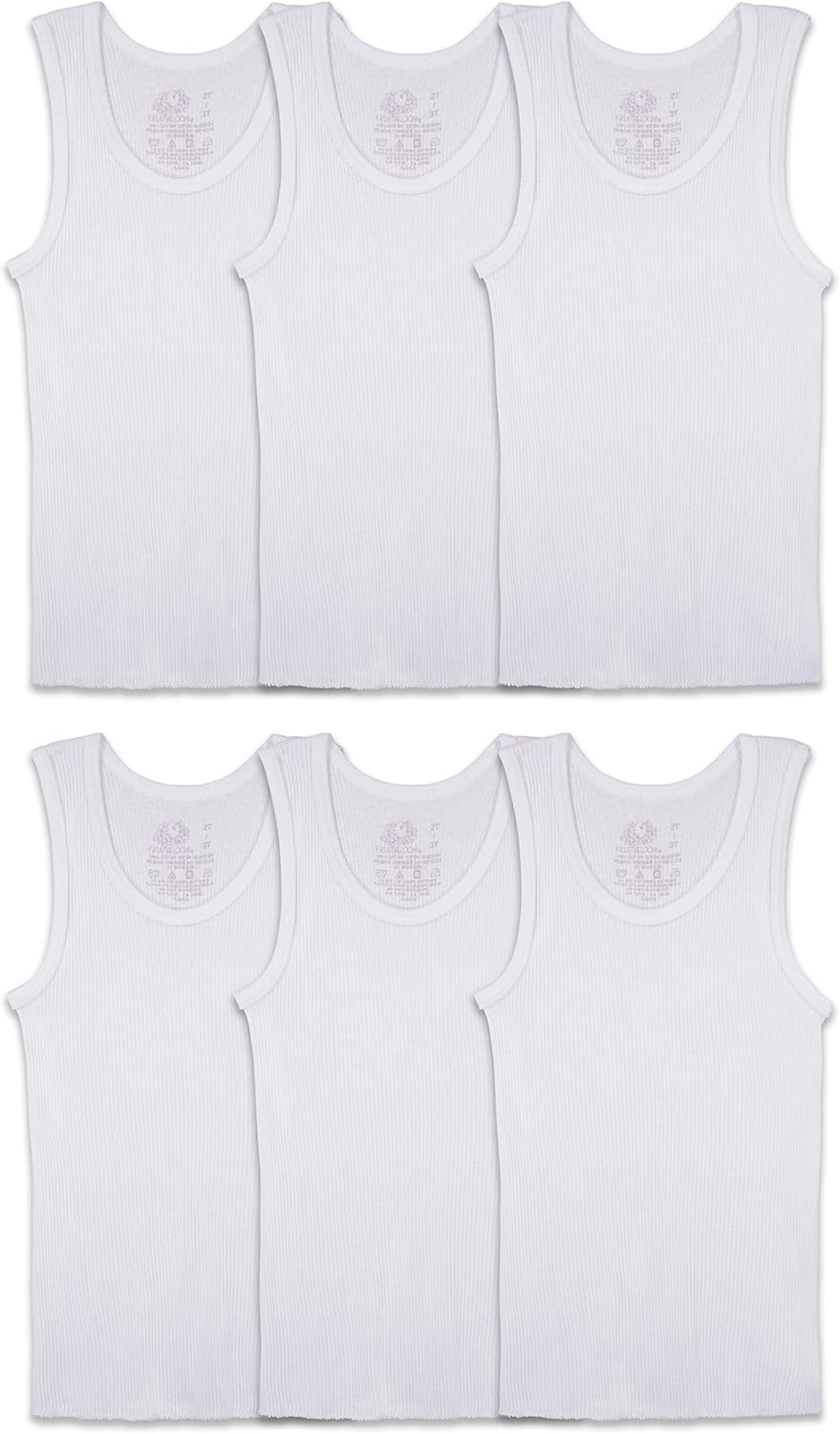 Fruit of the Loom Boys 5pk White Crew