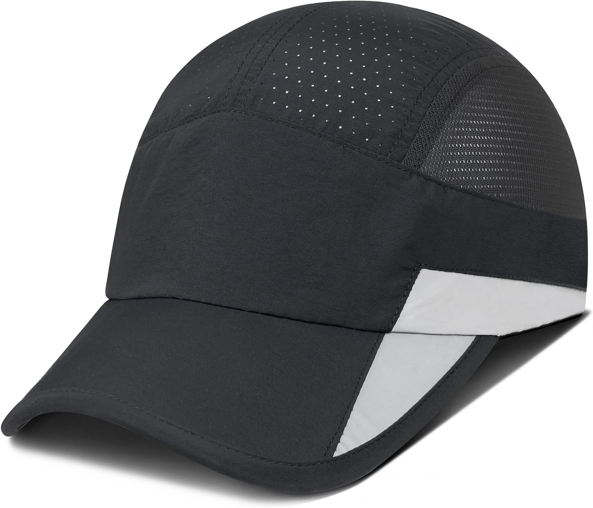 Unstructured Reflective Breathable Sports Cap Fast Dry for Unisex