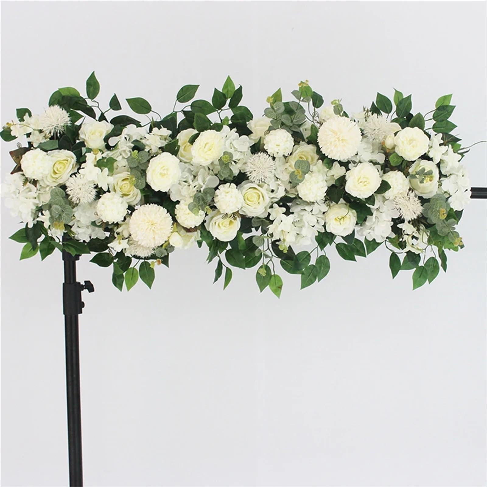 Kit Fiori Artificiali Per Arco Matrimonio 50/100 cm Fiori Artificiali Parete Decorazione di Cerimonia Nuziale Fiore Rosa Peonie Artificiale Fila Decor Arco Nozze Sfondo Muro(B,50CM)