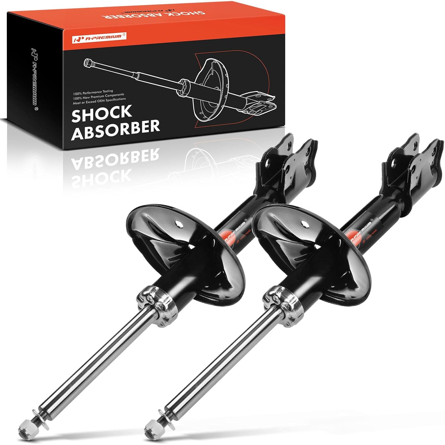 A-Premium Front Pair (2) Shock Absorber Strut Assembly Compatible with Mitsubishi Outlander 2003 2004 2005 2006, Driver and Passenger Side