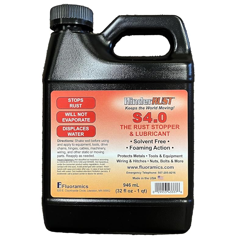HinderRUST S4.0 Fluoramics Inibidor de Corrosão e Ferrugem com Lubrificação