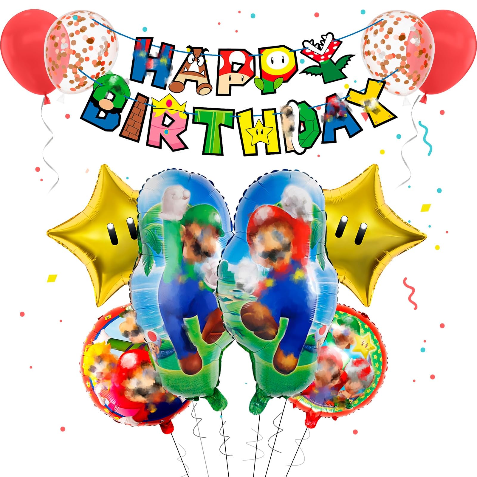 Super Birthday Party Decorations for BoysGirls,12PCS Birthday Decoration