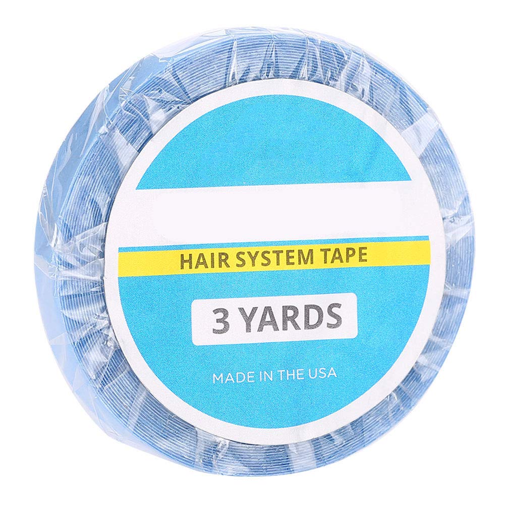 Wig Support Tape, 2 Rolls Double Sided Waterproof Wig Tape Roll for Hair Extensions (Width 1.27cm)