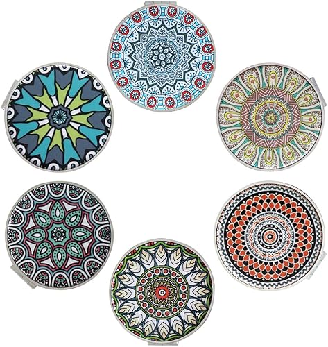 Beaufy - Juego de espejos compactos pequeños de bolsillo con aumento de viaje para monedero, mini plegable portátil con aumento 1x/2x para mujeres,