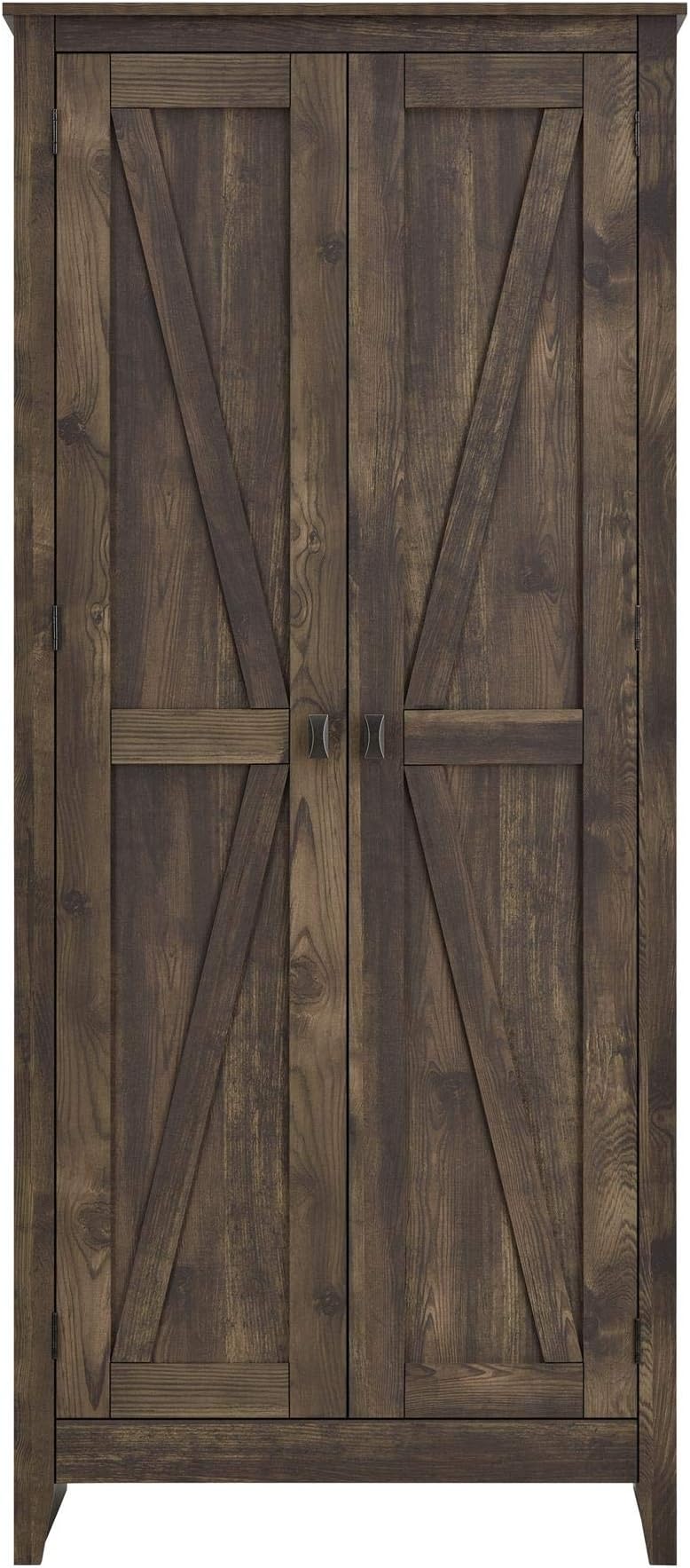 Ameriwood Home Farmington Wide Rustic Cabinet for Living Room, 31.5" Cabinet