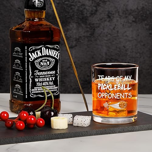 Miniatura 3 de Futtumy Tears of My Pickleball Opponents - Vaso de whisky, divertidos regalos de pickleball para hombres, amigos, amantes del pickleball y