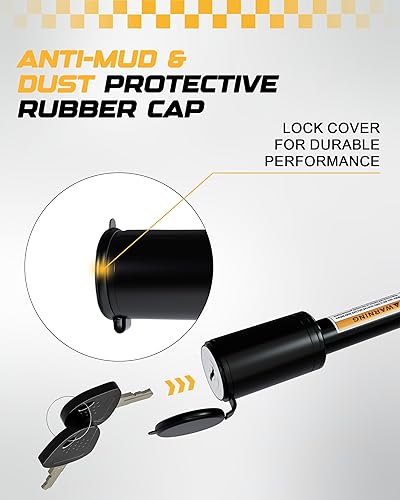 Miniatura 4 de RETRUE Bloqueo de pasador receptor de enganche de remolque, adecuado para receptor de 2 pulgadas, bloqueo de enganche de 58 pulgadas de diámetro