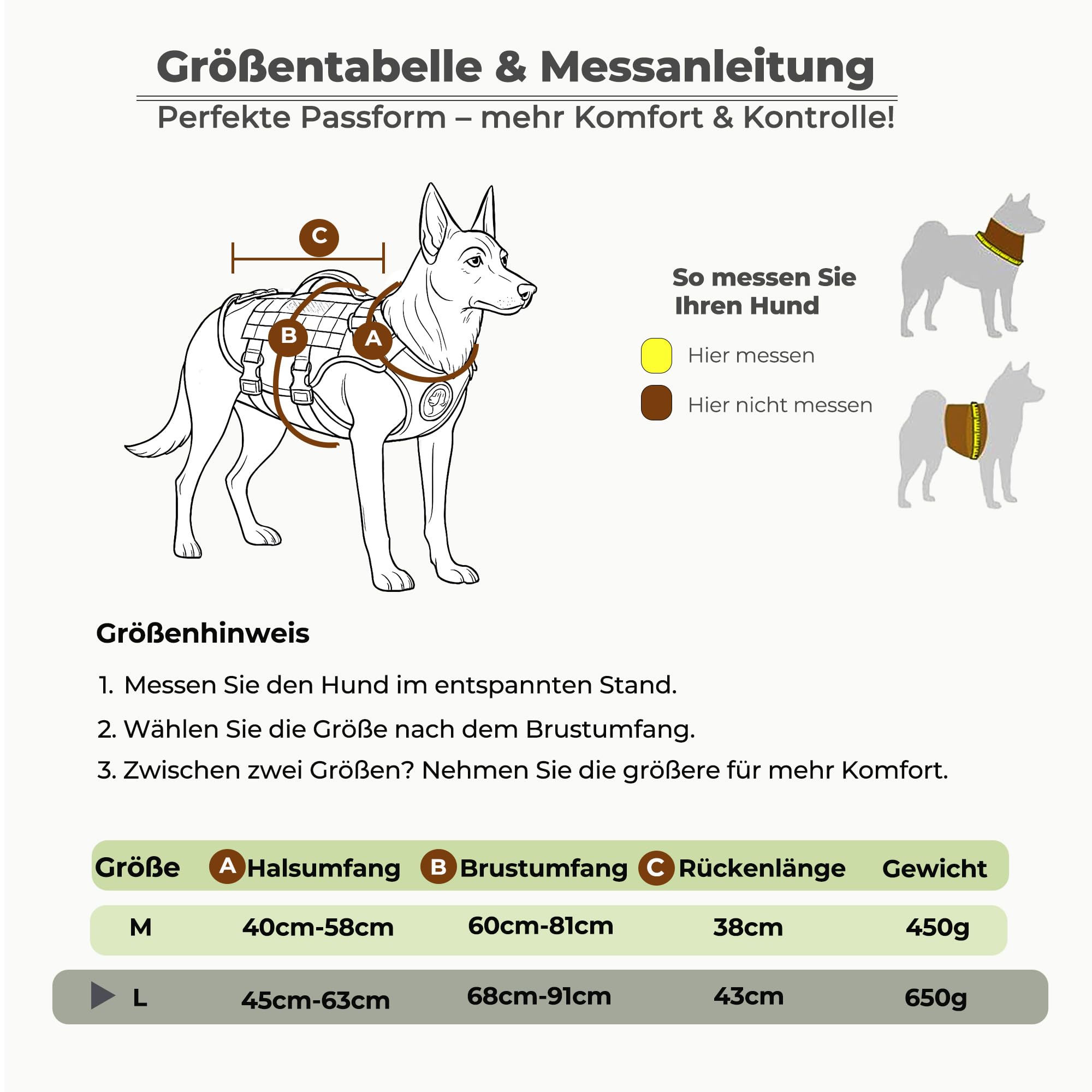 Hundegeschirr für mittelgroße & große Hunde – Modell RoveVest Air, leicht & atmungsaktiv, verstellbar, ideal für Spaziergänge, Wandern & Outdoor-Abenteuer (L)