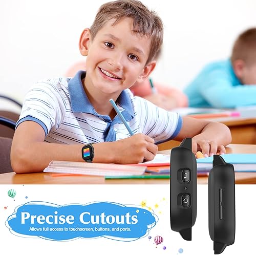 Miniatura 5 de Paquete de 2 Funda compatible con Gabb Watch protector de pantalla para niños, carcasa protectora de policarbonato duro para parachoques de vidrio