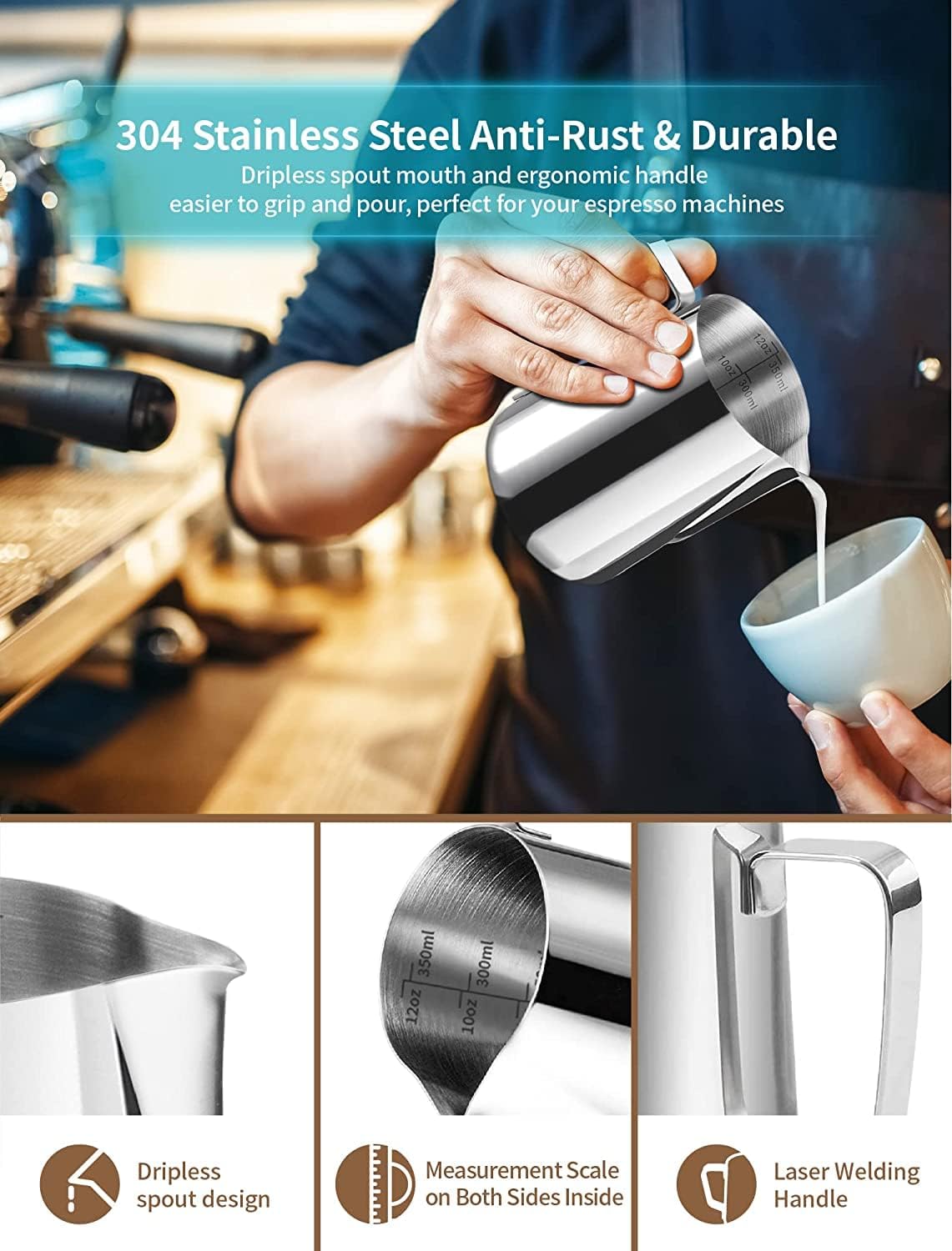 Gevi Milk Frothing Pitcher