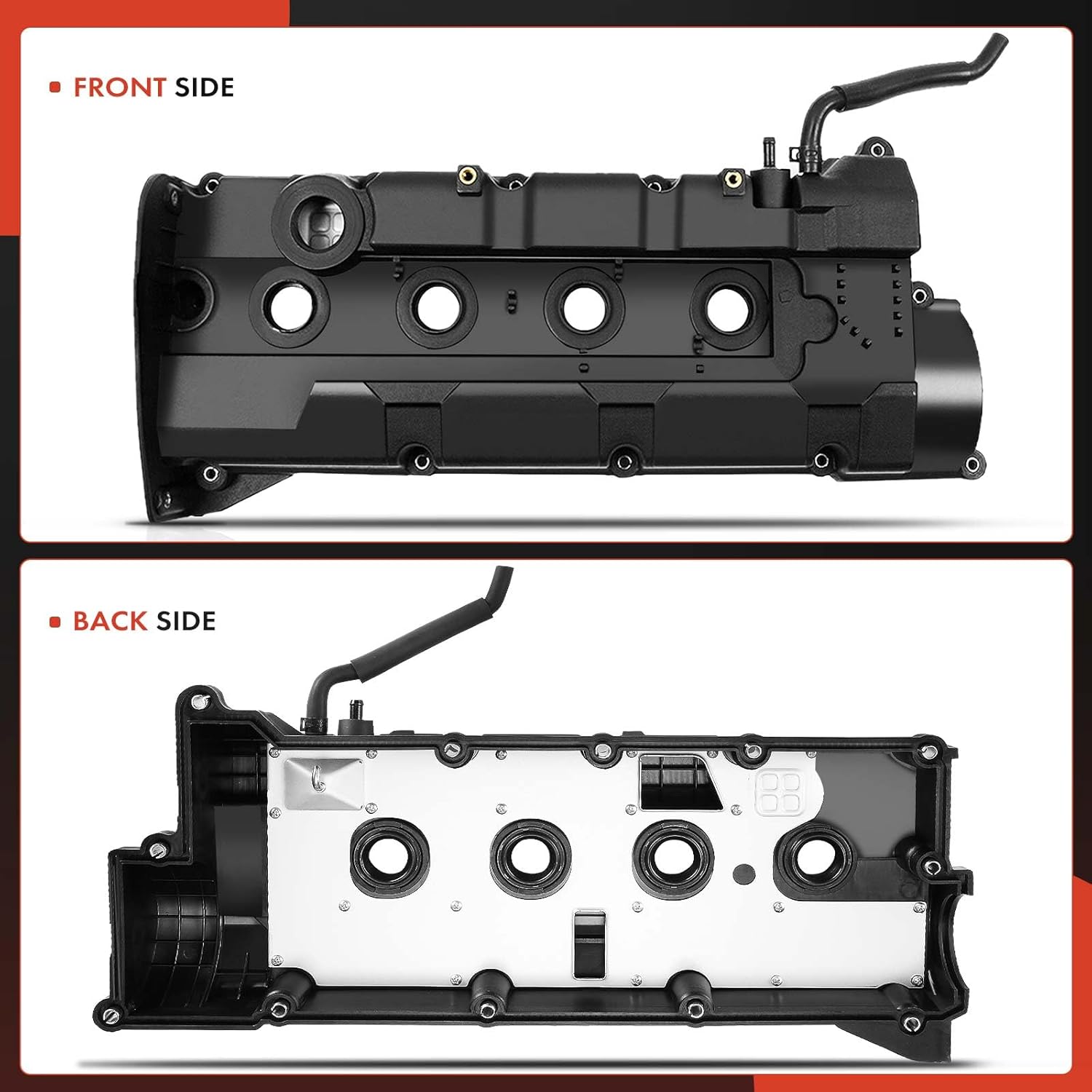 A-Premium Engine Valve Cover, with Gasket, Compatible with Hyundai Elantra 2003-2004, Tiburon 2003-2004, L4 2.0L DOHC, Replace # 2241023762