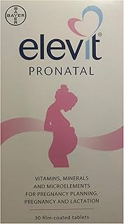 Elevit Pronatal Vitamins Minerals Microelements for Before During and After Pregnancy 30 Tablets