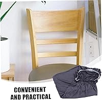 Vista 8 de Homoyoyo Funda para silla de juegos de respaldo alto, sillas de oficina con respaldo alto, color azul, juego de 4 fundas giratorias para sillas