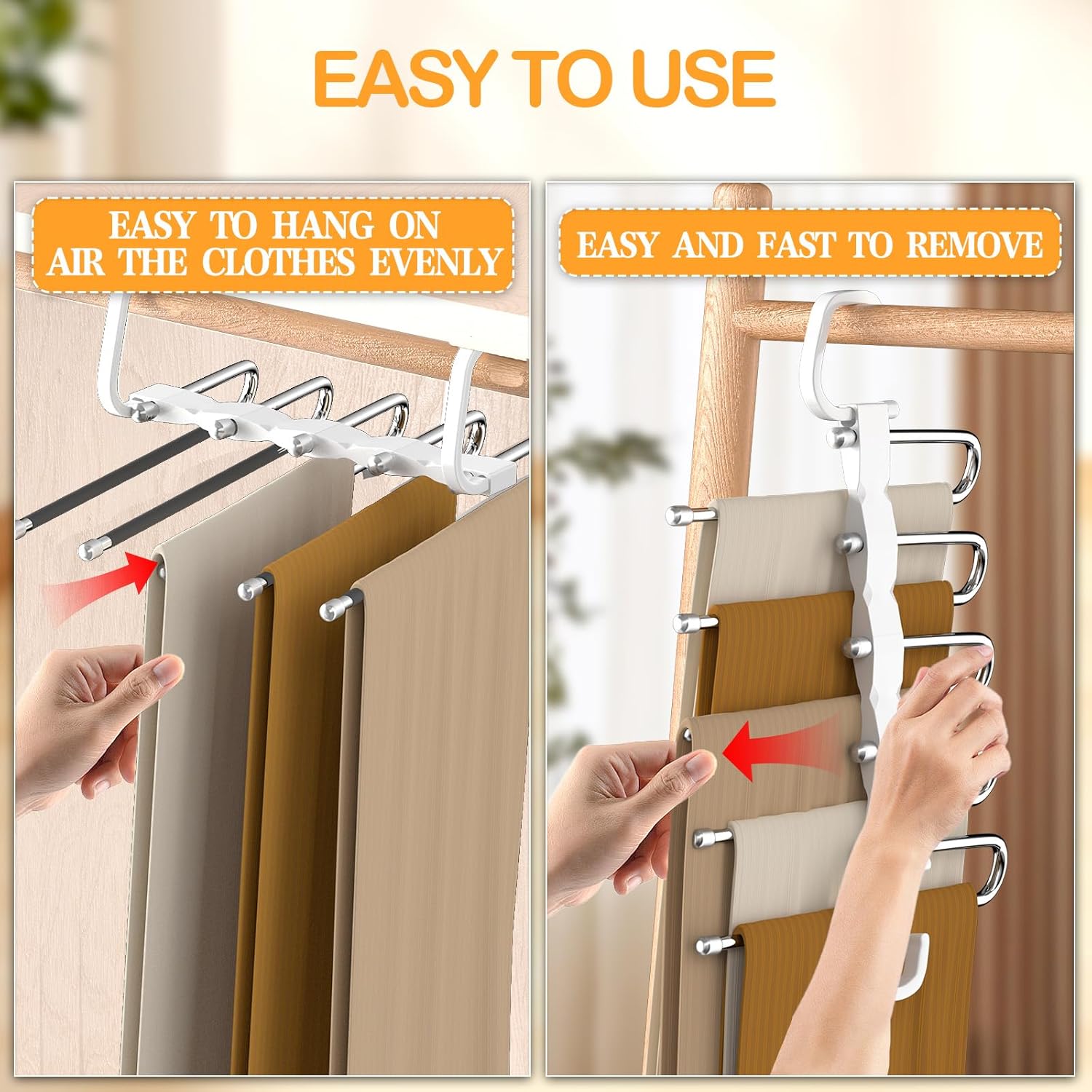 Pants Hanrs Space Saving - - Closet Organizers and Stora, Hanr for