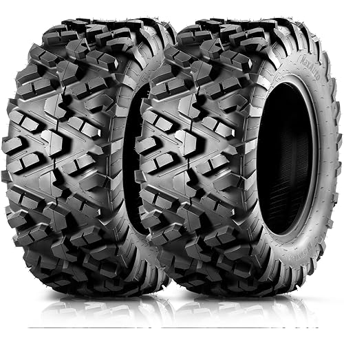 MaxAuto AT27x11-14 ATV UTV Tires, 27x11x14 All Terrain Sport ATV Tires for All Trail Tire, 27 11 14 Mud Sand Off-Road Tire, 6PR Tubeless, 2 Pack