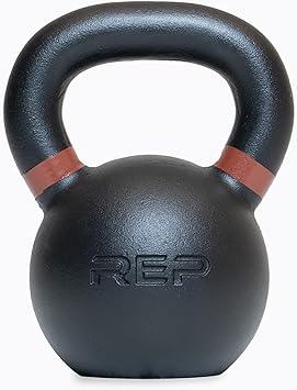 REP Fitness Single Kettlebells Weight Range, Cast Iron, Strength Training, Power Workout Equipment, Home Gym, Free Weights, Dumbbell Alternative, Exercise, Men, Women