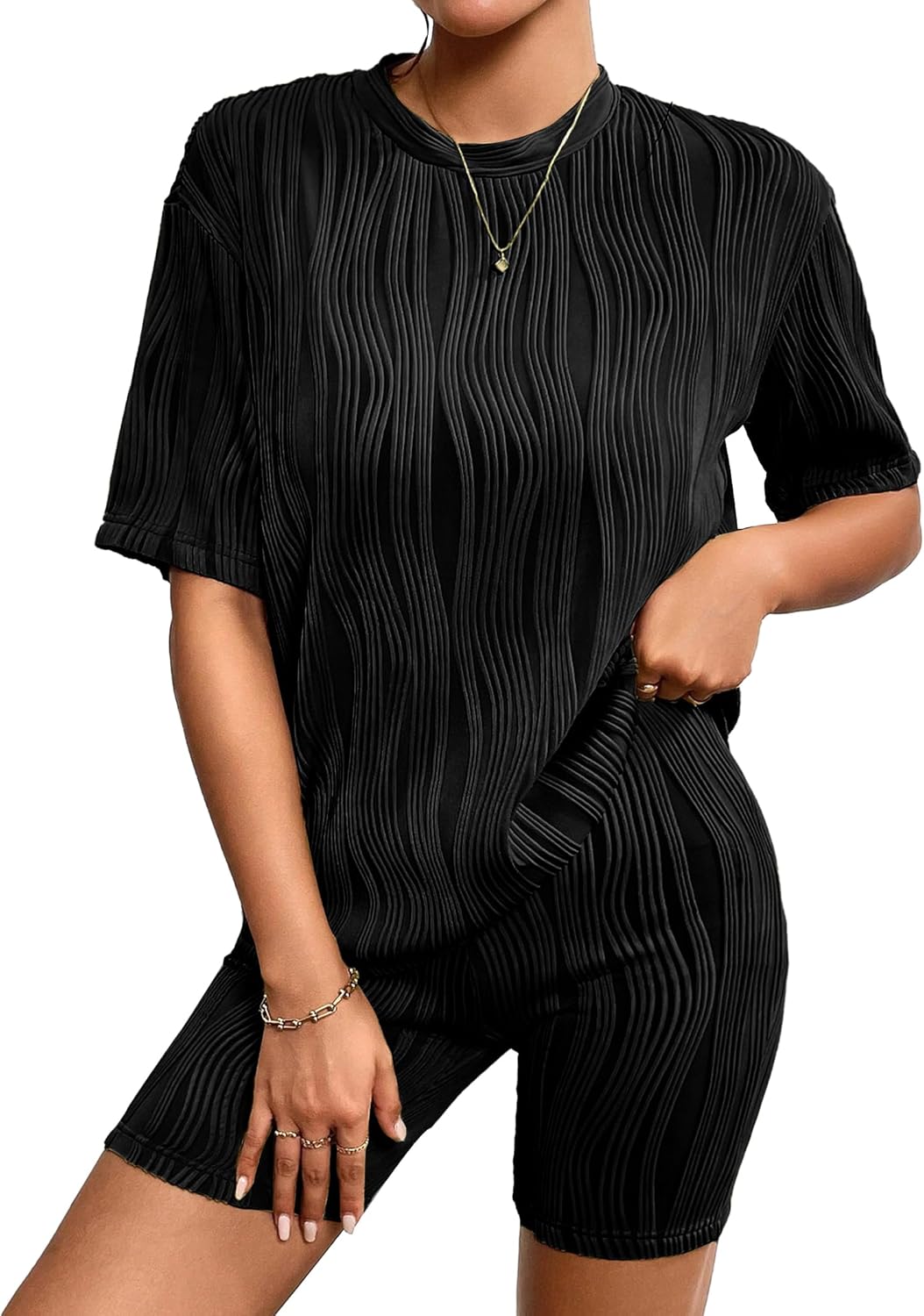 IN'VOLAND Women's Plus Size 2 Piece Lounge Sets Matching