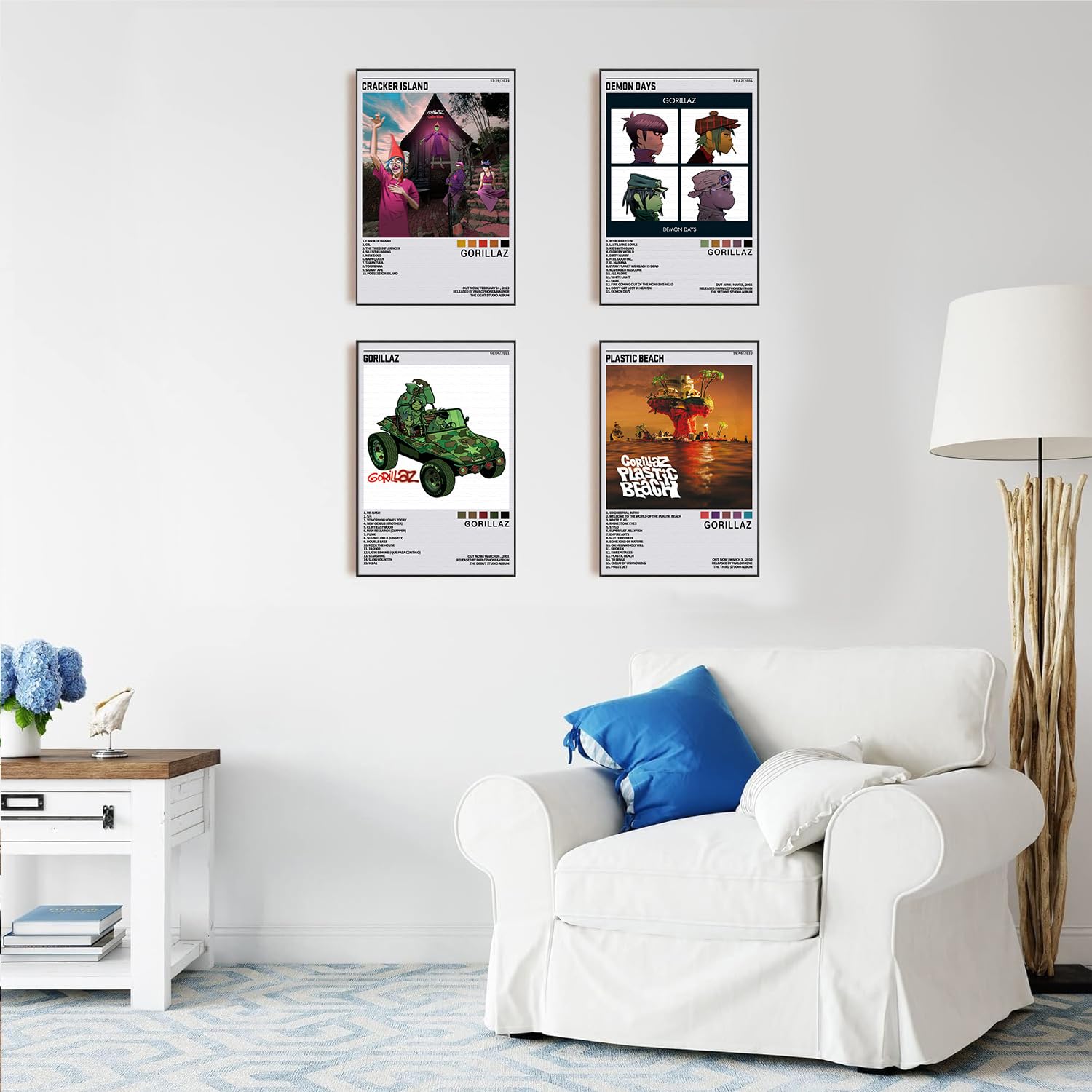 Amazon.com: Hvsaio Gorillaz Posters Music Album Cover HD Prints