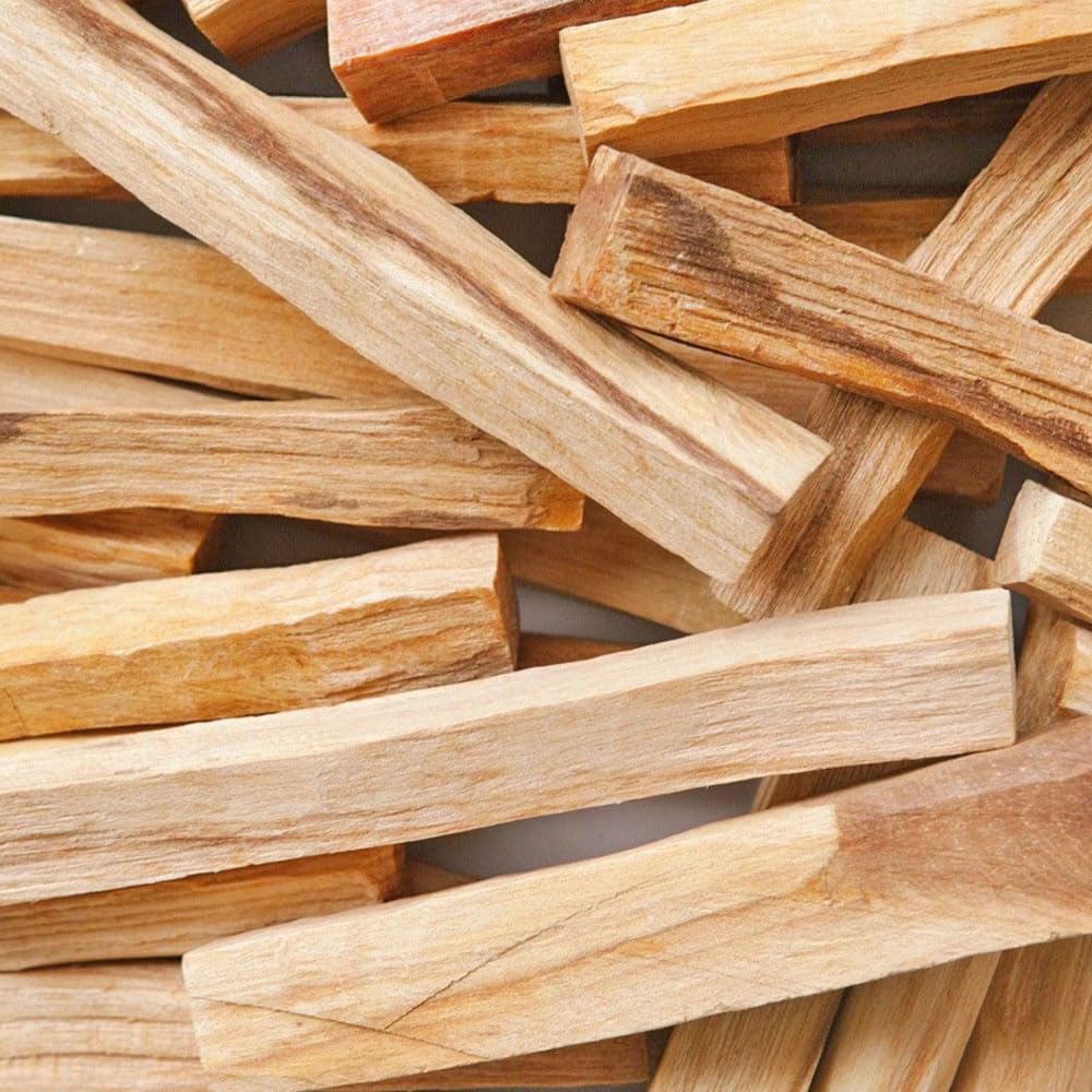 Pack Ahorro Palo Santo Natural para Limpieza energética - Incienso Natural para Quemar - Madera Sagrada de Perú 100% - 10 cm - Aleja energías negativas (Pack 100 Unidades)