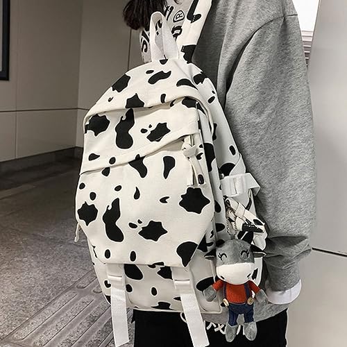 Vista 49 de Lobagve Mochila de pana grande para universidad, mochila casual para computadora portátil, mochila de viaje para mujeres y hombres, verde 7490