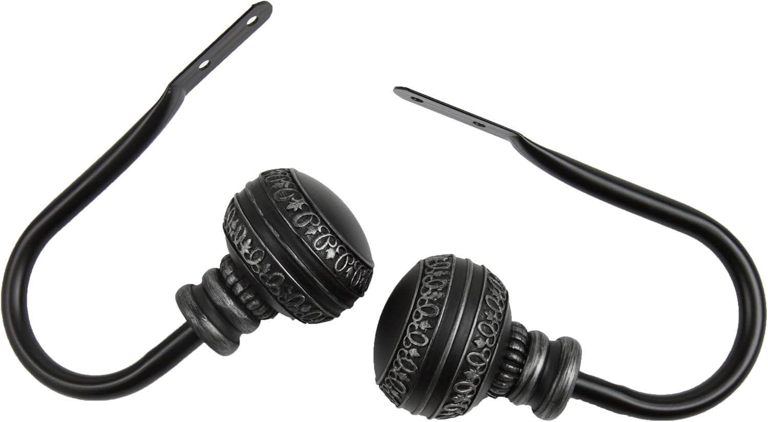 Rod Desyne Ornament Curtain Holdback Pair, Cocoa