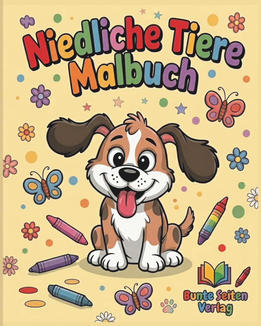 Mein erstes Tier-Malbuch: Niedliche Tiere zum Ausmalen – 45 einfache Motive für Kinder ab 2 Jahren (Malbücher für Kinder)