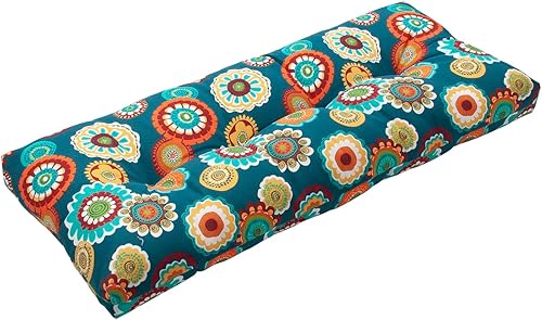 Magpie - Cojín de banco de patio de 42 x 18 pulgadas, antideslizante, resistente al agua, para interiores y exteriores, cojín de asiento largo,