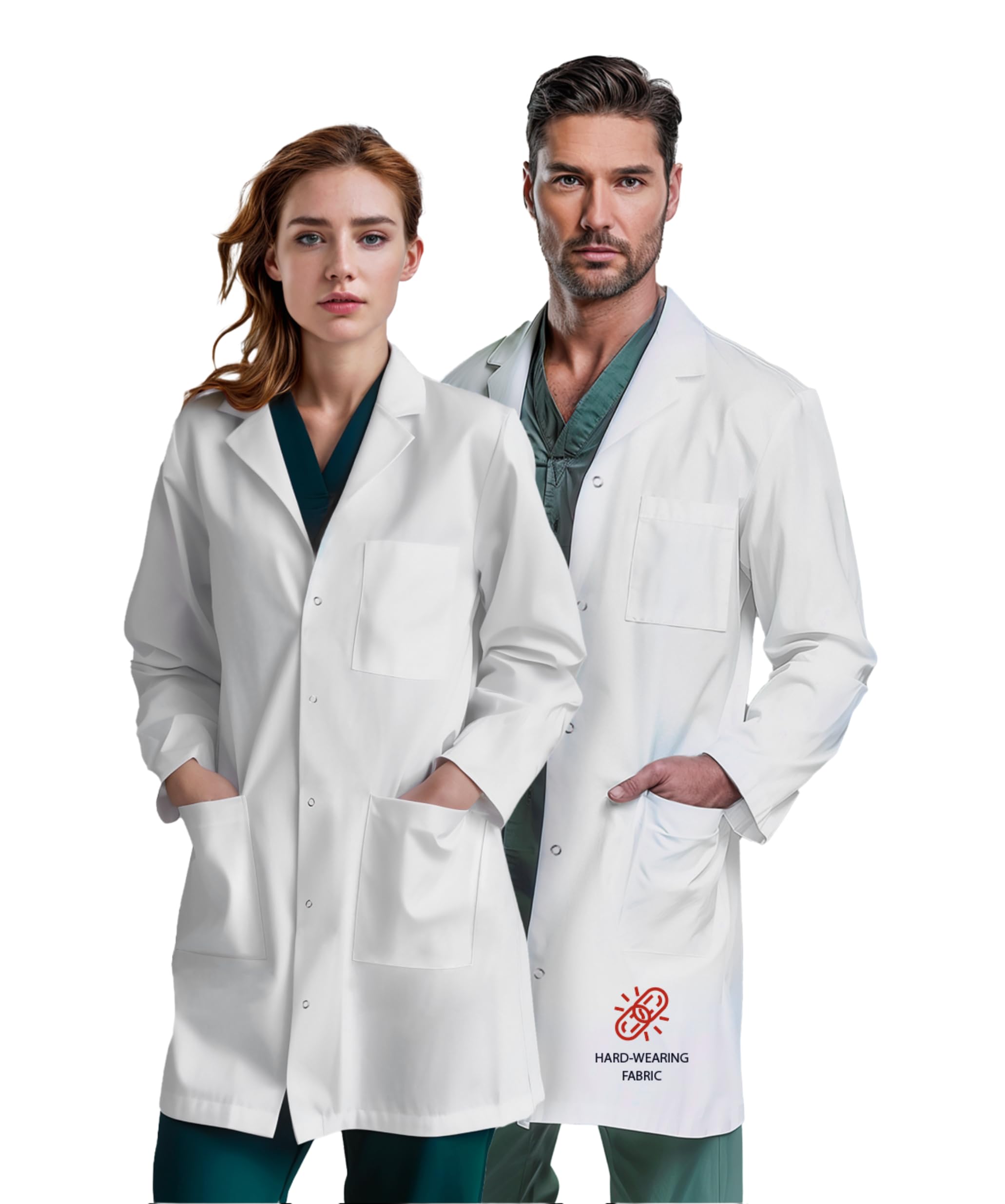 Blouse de laboratoire médical mixte blanche Ozarra - 7