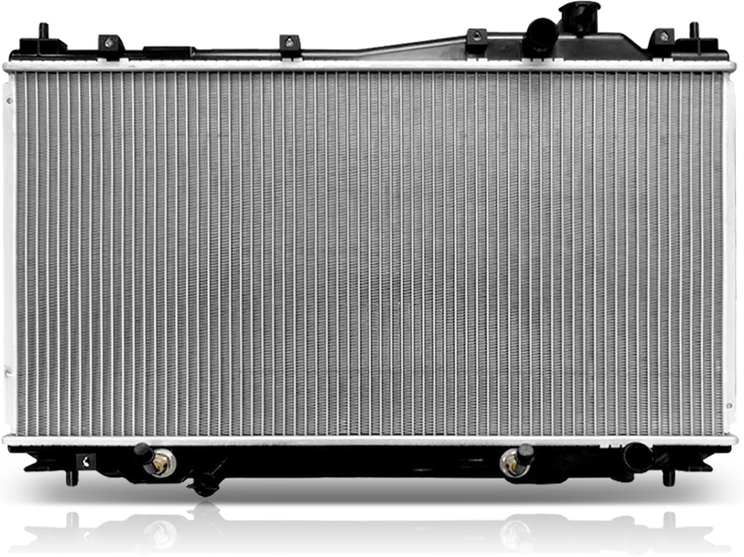 SCITOO Engine Coolant Aluminum Radiator Assembly for 2001-2005 for Acura for EL 1.7L 2001-2005 for Honda for Civic 1.7L; Replace: 2354;HO3010177 2354 HD37025A 19010PLC901 19010PLMA01