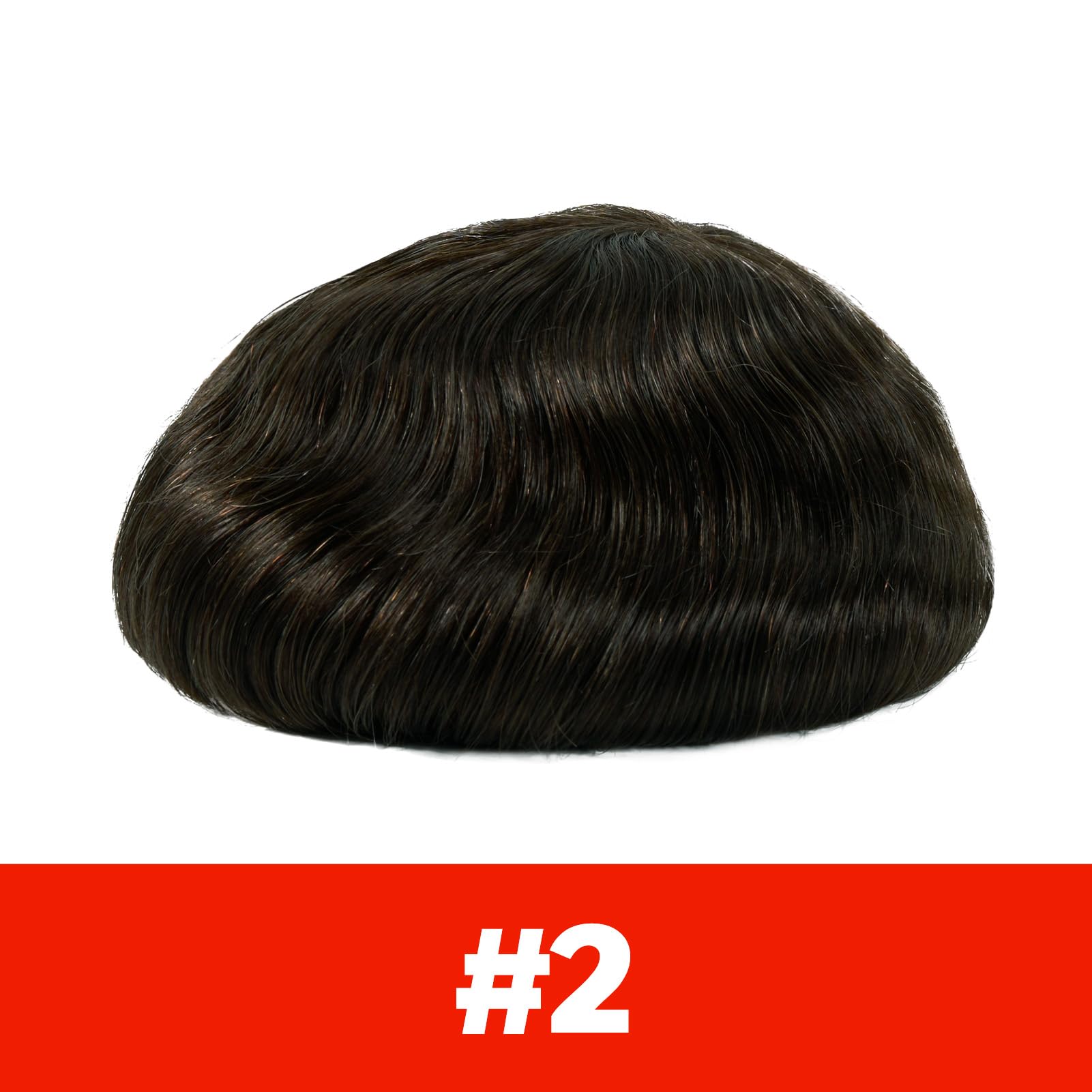 Lordhair Protesi Capelli Uomo, Pelle Super Sottile da 0,08 mm Parrucca da Uomo per Sistema Capillare da 8x10 Pollici Dimensione Della Base