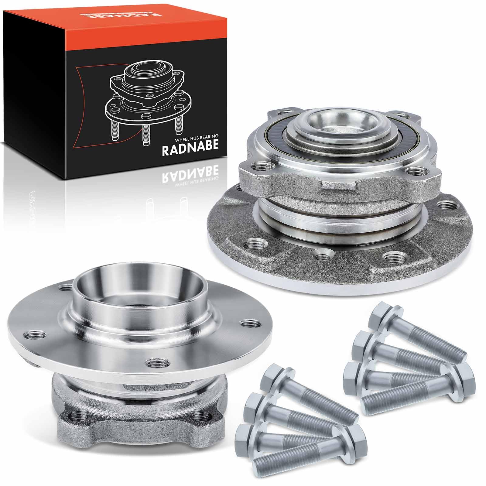 Frankberg 2x Kits de roulements de roue Avant Gauche Droite Compatibles avec Série 5 E60 E61 520 523 525 530 535 540 545 550 2001-2010 Série 6 E63 E64 630 635 645 650 2004-2010 Remplacer# 31226765601