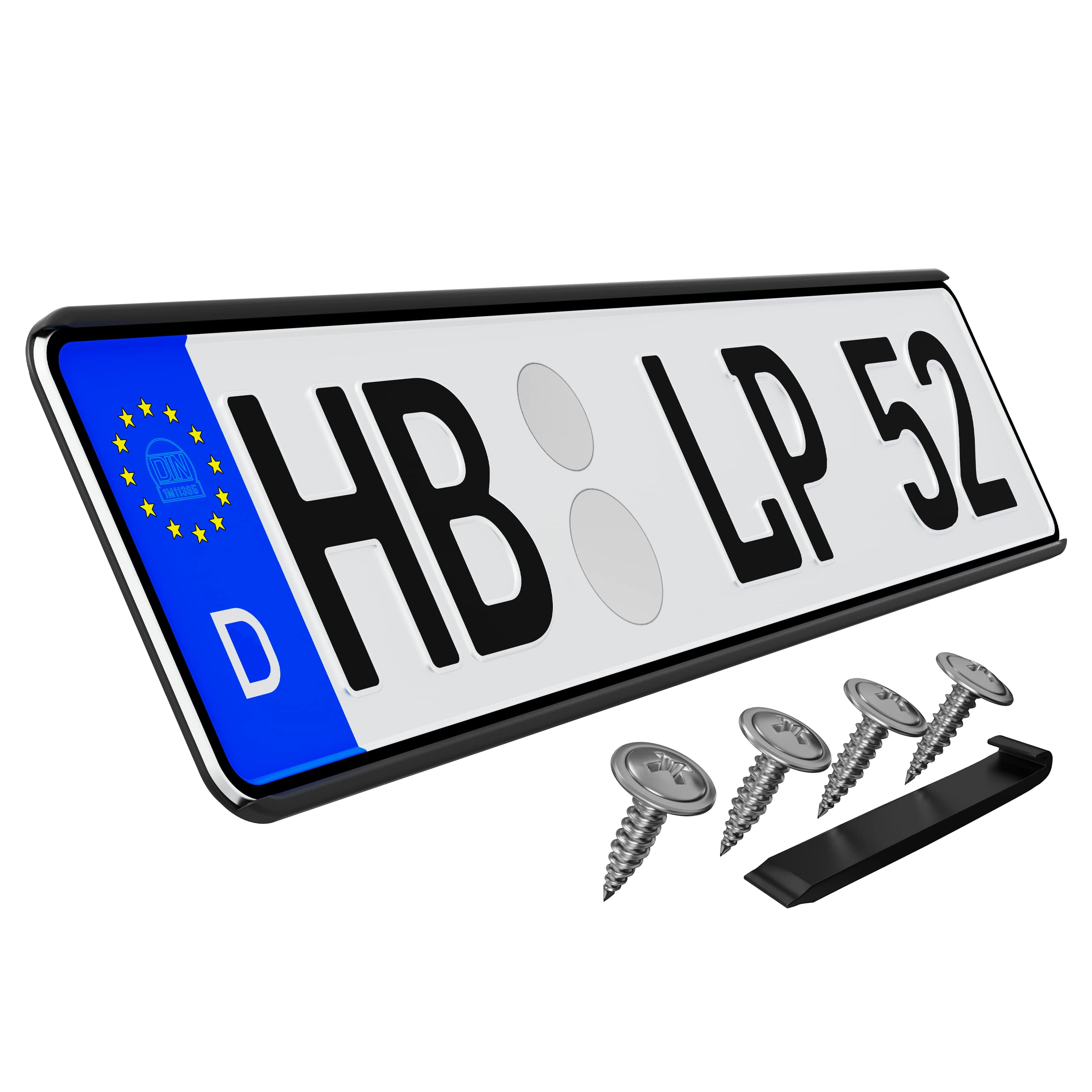 L & P Car Design Kennzeichenhalter Rahmenlos Kennzeichenhalter