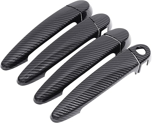 Miniatura 2 de NewYall Fibra de carbono ABS cubierta exterior manija puerta cubierta conjunto para BMW 118i 120i 320i 323i X1 X3 X5 X6 328i 335i 435i 440i
