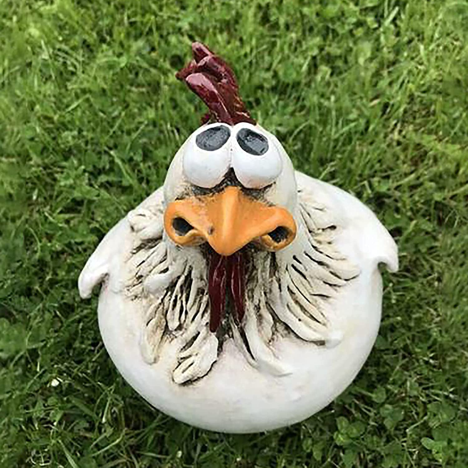 Gartendeko Huhn Gartenstecker, Hühner Deko Garten, Outdoor Garten Gartendeko Hinterhof Rasen Pfähle Huhn Gartenstecker Henne Hahn Henne Vogel Seitensitz Indoor (3 Stück)