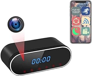 DARZYS Wifi Hidden Alarm Clock Camera, Full HD 1080P Wireless Spy Mini Camera with Motion Detection And Night Vision, for Home Security And Office.
