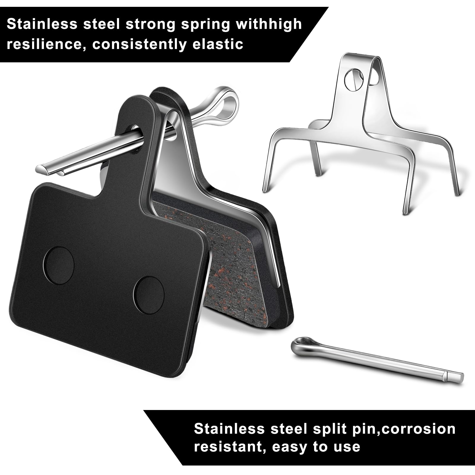 4 Paar Fahrrad Bremsbeläge Resin - Für Scheibenbremsen