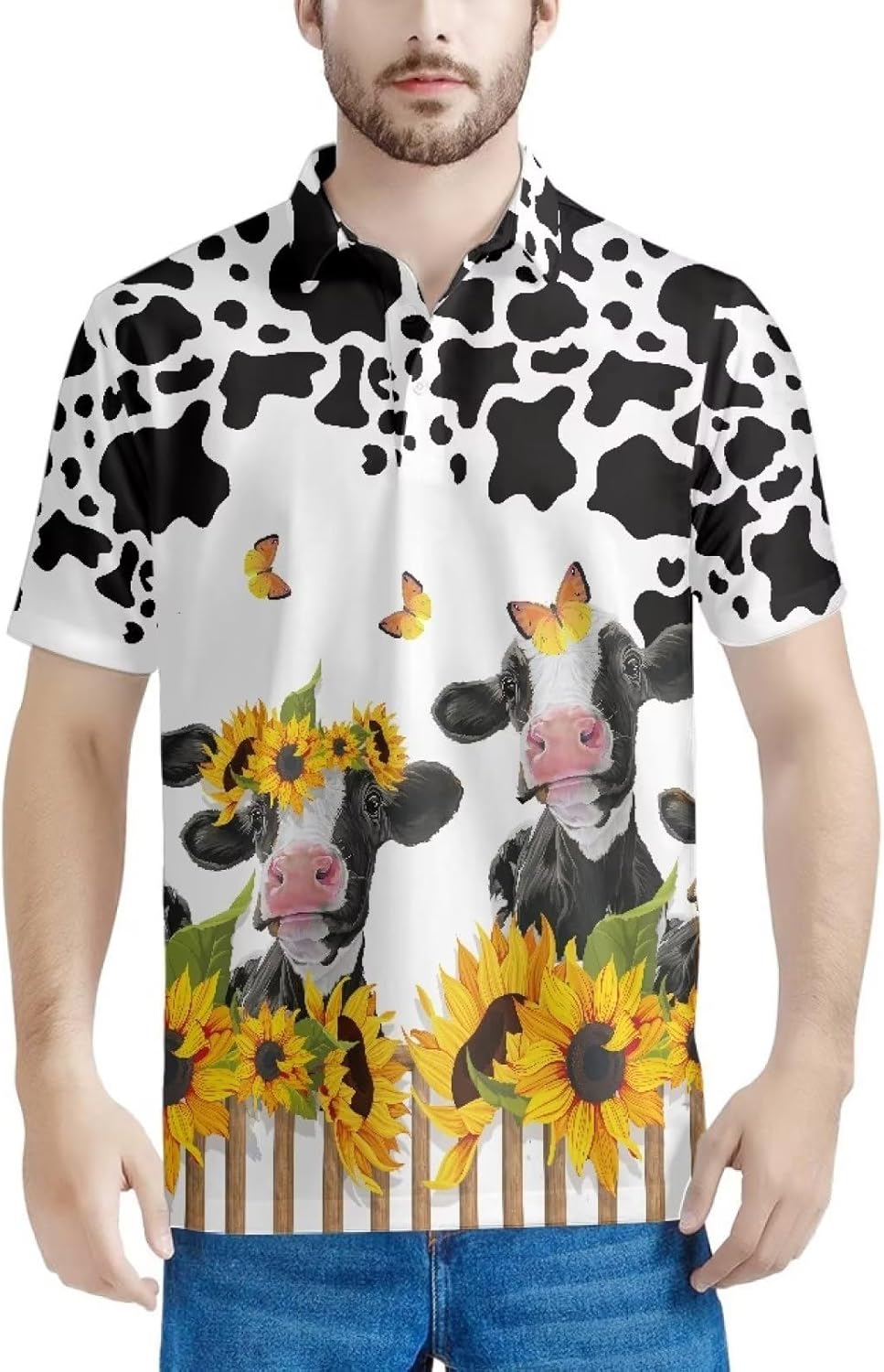 AFPANQZ Shirts for Mens Casual T-Shirts Graphic Short Sleeves Tees Button Up Casual Summer Slim Fit