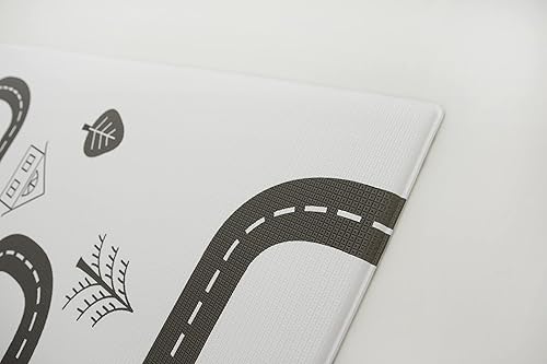 Vista 16 de Baby Care - Alfombra de juego (grande, diseño juguetón, Pinko & Friend) de 82 x 55 pulgadas, original de una pieza, reversible, enrollable, Juguetón