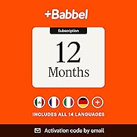 Vista 1 de Babbel Language Learning Software - Learn to Speak Spanish, French, English, & More - All 14 Languages Included, Audio Lessons - Compatible with