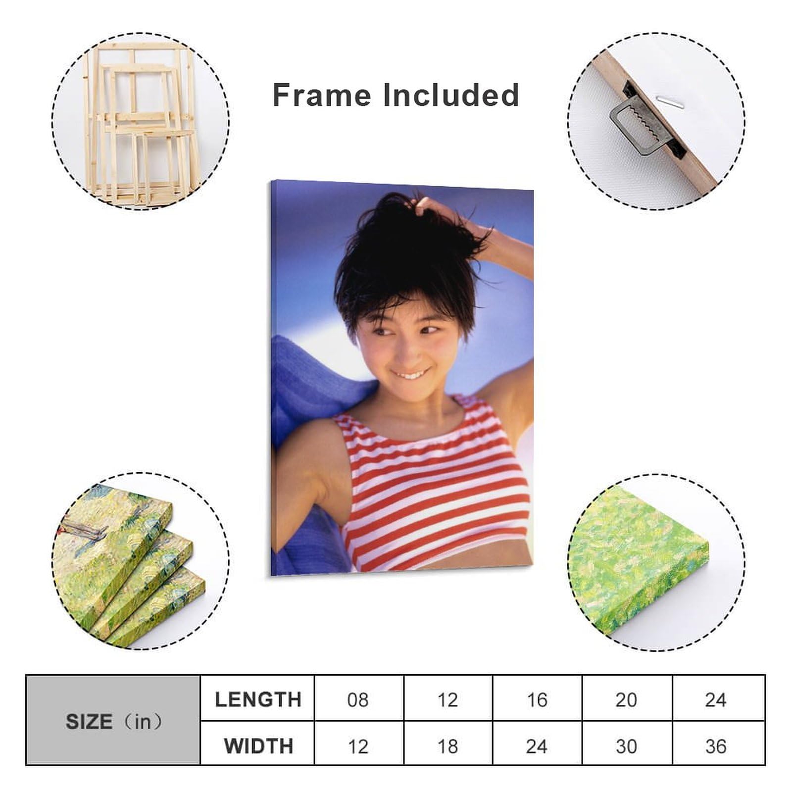 Amazon.co.jp: 広末涼子水着セクシー写真ポスター 壁飾り キャンバス