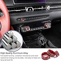 Vista 4 de Daeiclru Cubierta de perilla de volumen y aire acondicionado compatible con Toyota Supra GR A90 A91 MK5 2018-2022, cubierta de botón de volumen