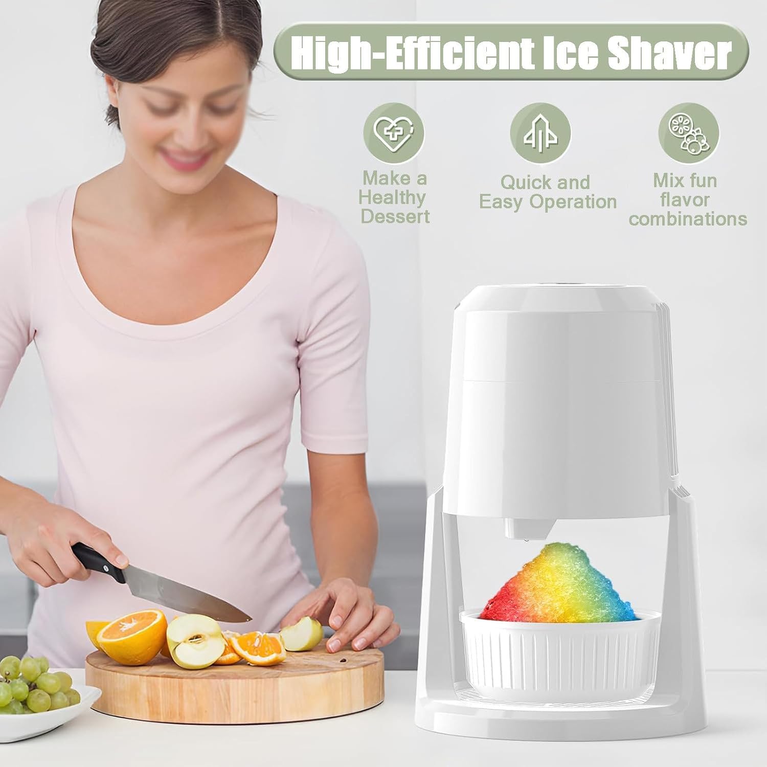 120Kg日業務用かき氷機 韓国で流行りの糸ピンス 氷を使わないかき氷機