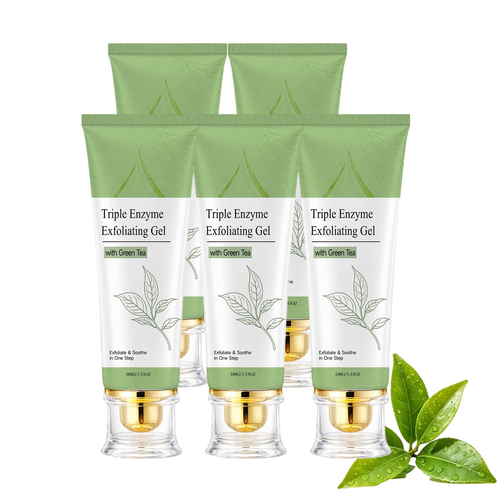 Grüntee-Peeling-Gel Gesichtspeeling-Gel Sanftes Gesichtspeeling (5pcs)