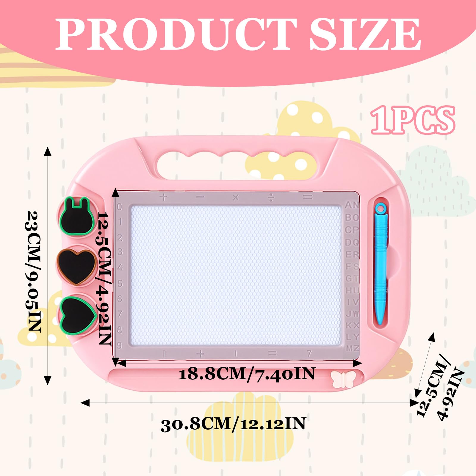YciVhh Magnetic Drawing Board Kids, Educational Toys for 1 Year Old, Magnetic Drawing Boards for Toddlers 1-3 - Image 2