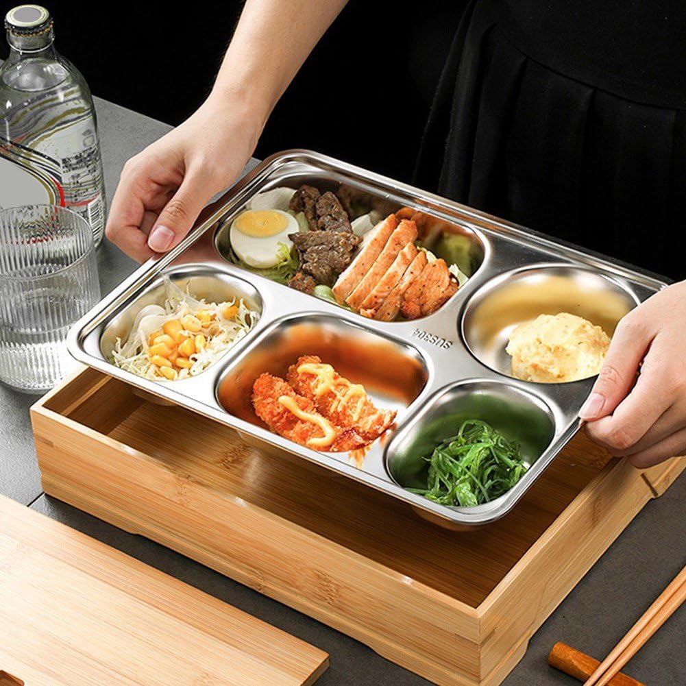 Japońskie pudełko Bento, dzielony talerz obiadowy, szczelne pudełko na lunch, pojemnik do przechowywania żywności do restauracji, domu, na piknik, kemping