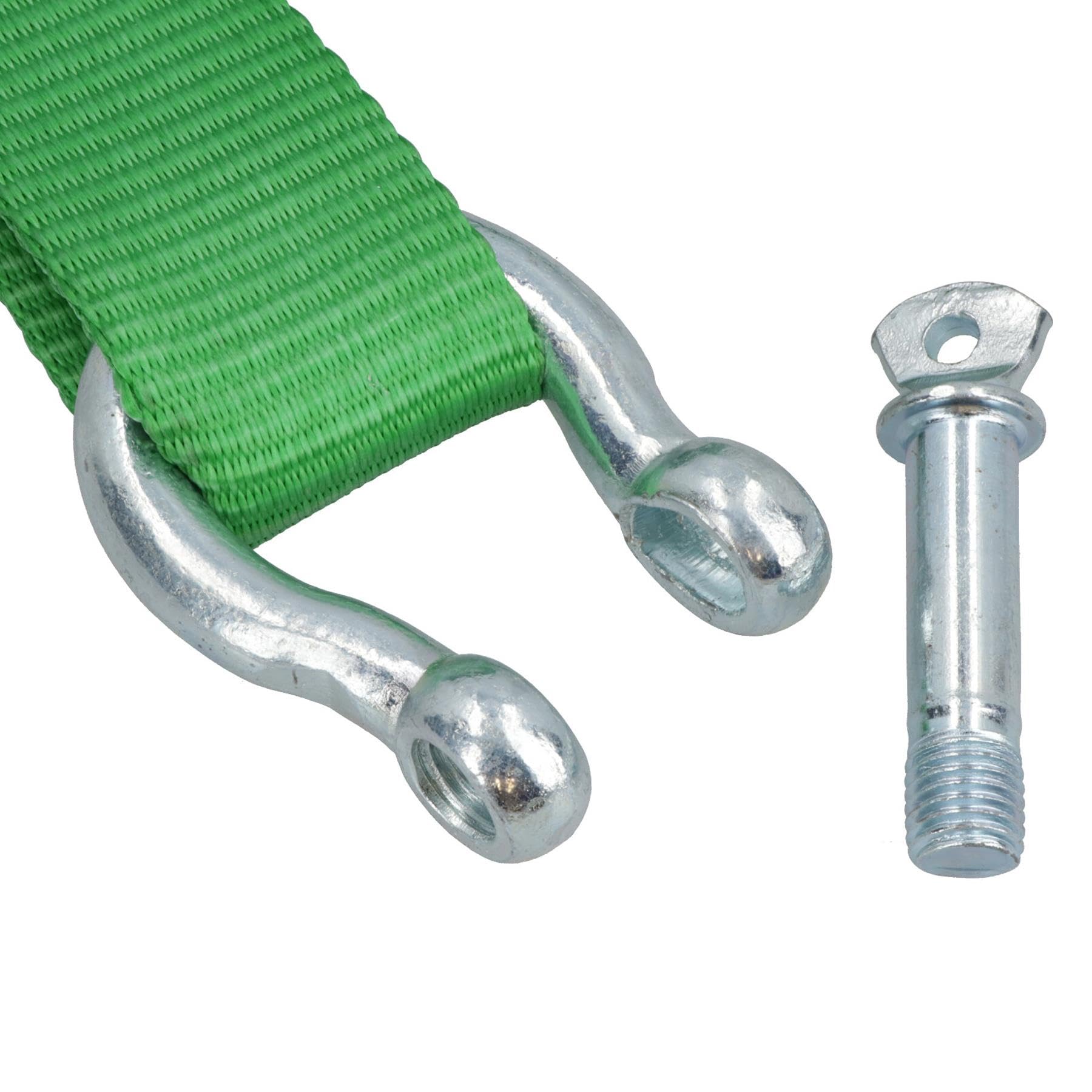 AB Tools Sznurki holowników/przejęcie drogi z dwoma manillami 4 m 8 t SM009
